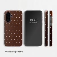 Selencia Cover Posteriore Vivid Samsung Galaxy A57 (5G) - Happy Dots Chocolate