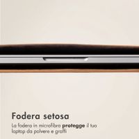 Accezz Cover in pelle per Apple MacBook 15 pollici - Laptopsleeve - Cognac