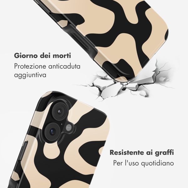 Selencia Cover Posteriore Vivid Apple iPhone 17 - Art Wave Black
