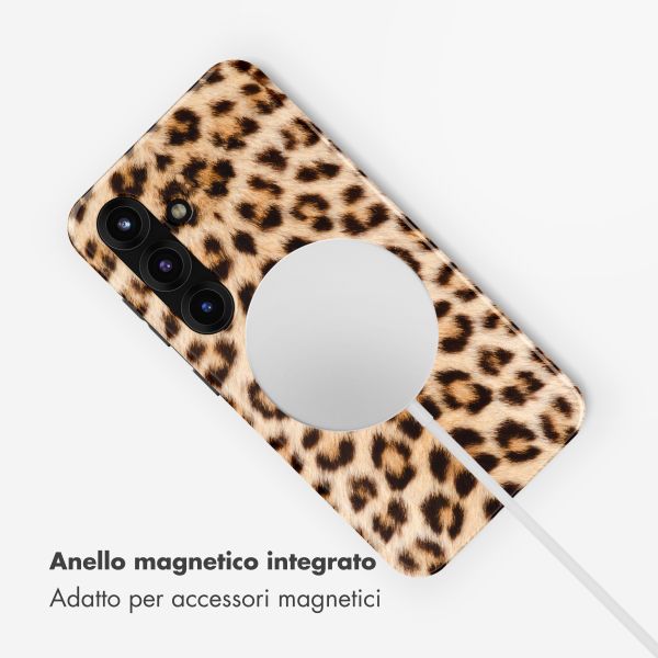 Selencia Cover posteriore Vivid con MagSafe Samsung Galaxy S25 - Wild Leo
