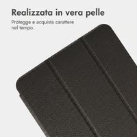 Accezz Cover a libro trifold in pelle Apple iPad 11 (2025) 11 pollici A16 / iPad 10 (2022) 10.9 pollici - Nero