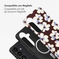 Selencia Cover posteriore Vivid con MagSafe Samsung Galaxy S26 - Choco Flower Pop