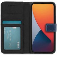 imoshion Cover a libro di Lusso Apple iPhone 13 Mini - Blu scuro
