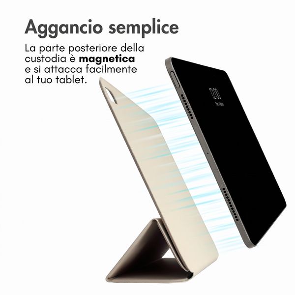 imoshion Custodia Magnetica a Libro Apple iPad Air 11 pollici (2026) M4 / (2025) M3 / (2024) M2 / Air 5 (2022) / Air 4 (2020) - Beige