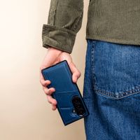 imoshion Cover posteriore MagSafe in pelle sintetica con portacarte Samsung Galaxy Z Fold 8 Ultra - Blu scuro