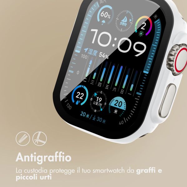 imoshion Cover rigida integrale Apple Watch Ultra / Ultra 2 / Ultra 3 - 49 mm - Bianco