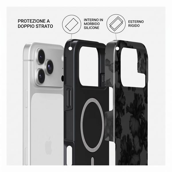 Burga Cover Posteriore Resistente con MagSafe Apple iPhone 18 Pro - Nocturnal