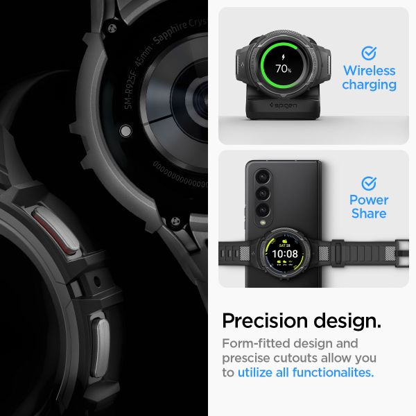 Spigen Cover Rugged Armor™ Pro Samsung Galaxy Watch 5 Pro - 45 mm - Nero