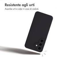Accezz Cover in silicone liquido con MagSafe Samsung Galaxy S26 FE - Nero