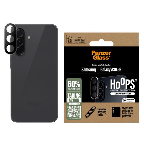 PanzerGlass Pellicole protettive fotocamera Hoops Optic Rings Samsung Galaxy A35 - Trasparente