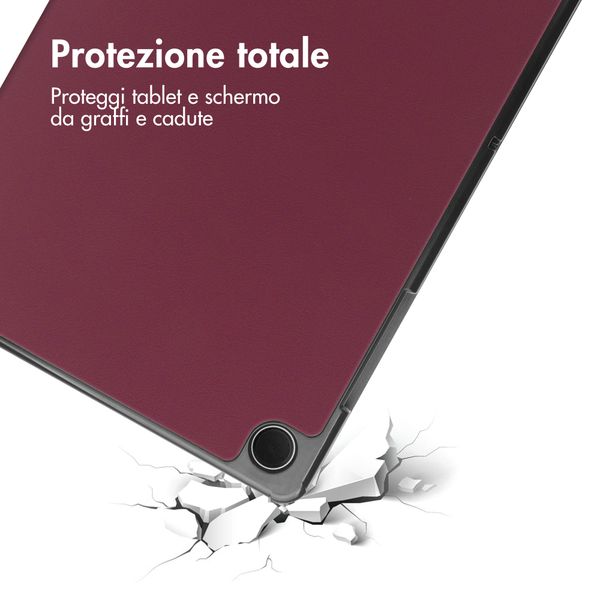 imoshion Cover a libro Trifold Samsung Galaxy Tab A9 Plus - Bordeaux