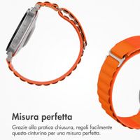Accezz Cinturino in nylon Alpine Samsung Galaxy Watch 9 (40/44mm) / Watch 8 (40/44mm) / Classic (46mm) - Arancio