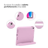 imoshion Cover Posteriore Kidsproof con Maniglia Apple iPad 11 (2025) 11 pollici A16 / iPad 10 (2022) 10.9 pollici - Rosa chiaro