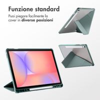 imoshion Cover Origami Samsung Galaxy Tab S9 11.0 pollici / S10 Lite / S10 FE / S9 FE 10.9 pollici - Verde scuro
