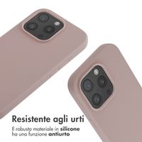 imoshion Cover in Silicone con Cordino Apple iPhone 16 Pro - Sand Pink