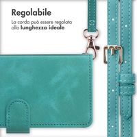 imoshion Cover a libro con Cordino Apple iPhone 14 / 13 - Turchese