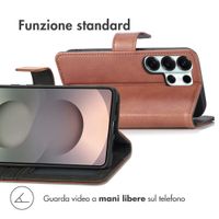 imoshion Cover a libro di Lusso Samsung Galaxy S26 Ultra - Marrone