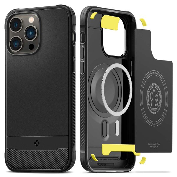 Spigen Cover Rugged Armor con MagSafe Apple iPhone 14 Pro Max - Nero