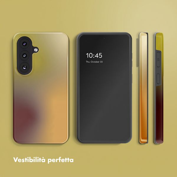 Selencia Cover posteriore Vivid con MagSafe Samsung Galaxy S26 FE - Gradient Olive Dust