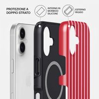 Burga Cover Posteriore Resistente con MagSafe Apple iPhone 17 - Strawberry Jam