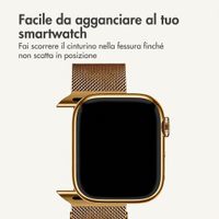 imoshion Milanees magnetisch bandje Apple Watch | 44/45/46/49 mm - Goud