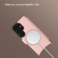 Selencia Cover Riva con MagSafe e cordino Samsung Galaxy S26 Ultra - Old Pink