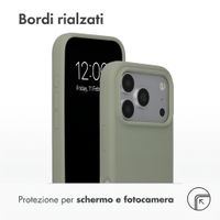 Accezz Cover in silicone liquido con MagSafe Apple iPhone 18 Pro / 17 Pro - Cooper Green