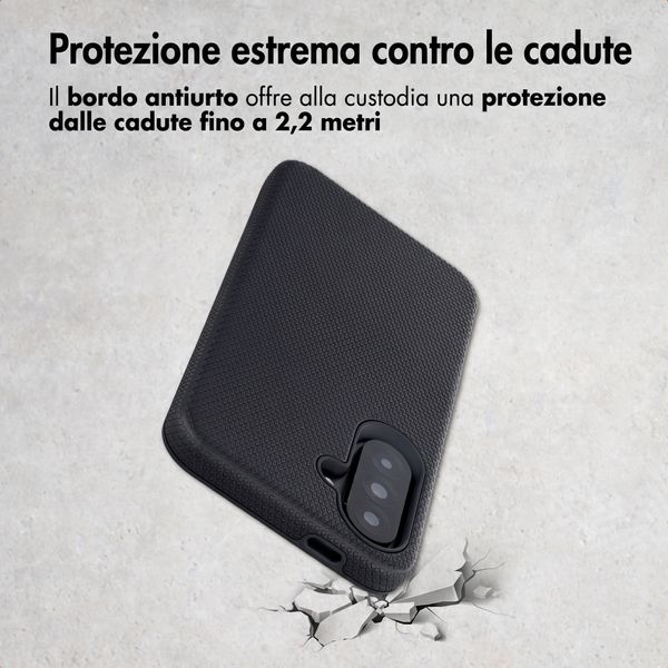 Accezz Cover Posteriore Resistente con MagSafe Samsung Galaxy A37 (5G) - Nero