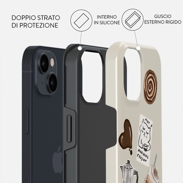 Burga Cover Posteriore Resistente con MagSafe Apple iPhone 14 - Oat Milk Please