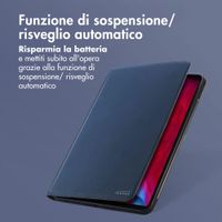 Accezz Cover Tablet Classica Apple iPad Pro 12.9 (2020/2021/2022) - Blu scuro