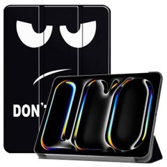 imoshion Cover Trifold Design Apple iPad Pro 13 (2025) M5 / (2024) M4 - Don't touch