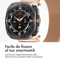 imoshion Cinturino milanese magnetico Samsung Galaxy Watch Ultra (2024/2025) - Oro rosa