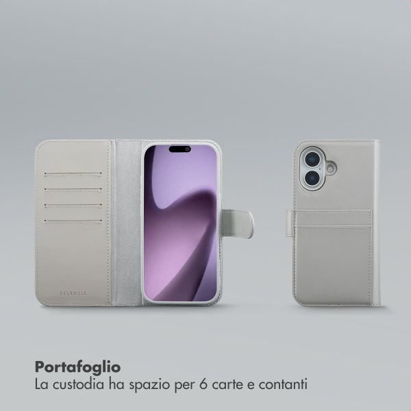Selencia Libreria rimovibile Olyn con MagSafe Apple iPhone 17 - Grigio