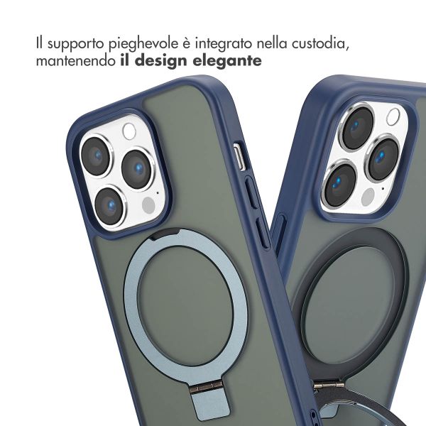 Accezz Cover con anello e supporto con MagSafe Apple iPhone 14 Pro - Blu