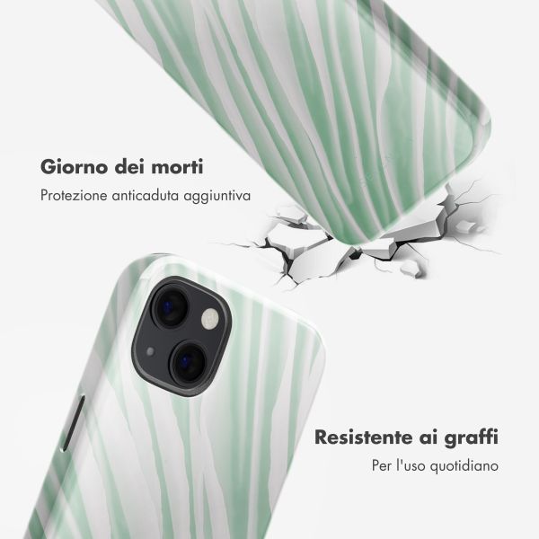 Selencia Cover posteriore Vivid con MagSafe Apple iPhone 13 - Nature Grayed Jade