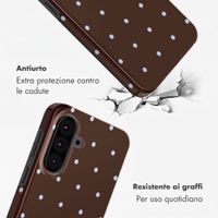Selencia Cover Posteriore Vivid Samsung Galaxy A37 (5G) - Happy Dots Chocolate