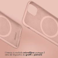 Accezz Cover in silicone liquido con MagSafe Apple iPhone 15 Plus - Rosa