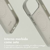 Accezz Cover in Pelle con MagSafe Apple iPhone 18 Pro Max / 17 Pro Max - Light Grey