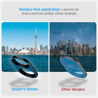 Spigen Optik Lens Protector - Protezione completa della fotocamera (confezione da 2) per Apple iPhone 16 / 16 Plus - Black