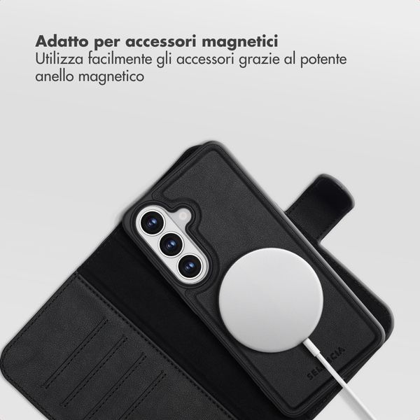 Selencia Libreria rimovibile Olyn con MagSafe Samsung Galaxy S26 - Nero