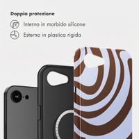 Selencia Cover posteriore Vivid con MagSafe Apple iPhone 17e / 16e - Dream Swirl Chocolate