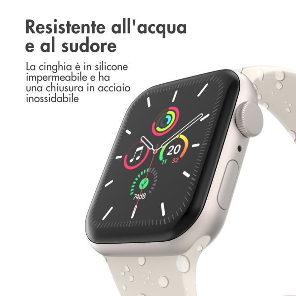imoshion Cinturino in silicone⁺ Apple Watch | 44/45/46/49 mm - Taglia M/L - Starlight
