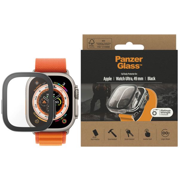 PanzerGlass Cover Full Body Apple Watch Ultra / Ultra 2 / Ultra 3 - 49 mm - Black