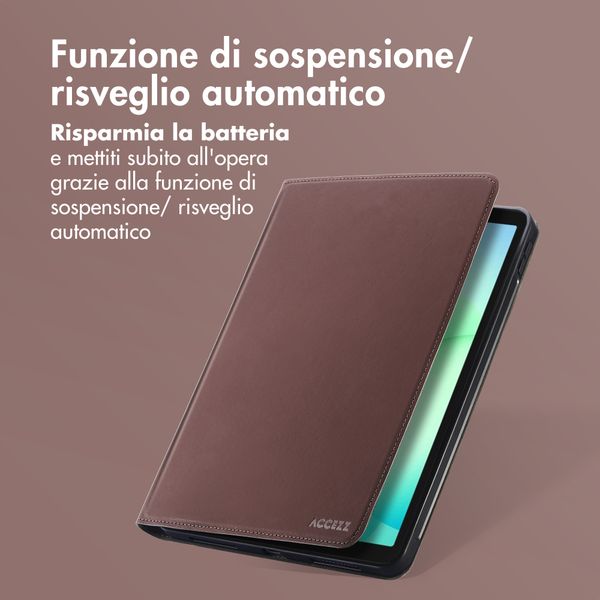 Accezz Cover Tablet Classica Samsung Galaxy Tab A11 Plus - Marrone
