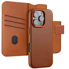 Accezz Cover in pelle 2 in 1 con MagSafe Apple iPhone 16 Pro Max - Sienna Brown