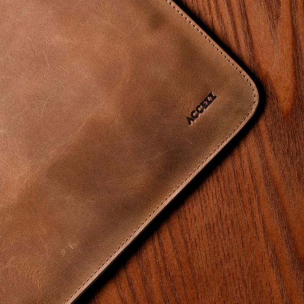 Accezz Cover in pelle per Apple MacBook 16 pollici - Laptopsleeve - Cognac