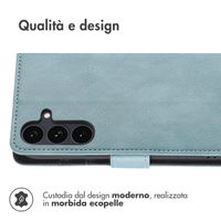 imoshion Cover a libro di Lusso Samsung Galaxy S25 FE - Azzurro