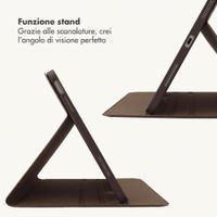 Selencia Custodia a libro Croco Apple iPad Air 11 pollici (2026) M4 / (2025) M3 / (2024) M2 / Air 5 (2022) / Air 4 (2020) - Choco Brown