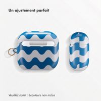 Selencia Cover Vivid  Apple Airpods 4 - Wave Vibes Classic Blue