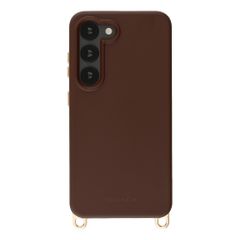 Selencia Cover posteriore Rivièra con MagSafe con ganci rimovibili Samsung Galaxy S23 - Choco Brown